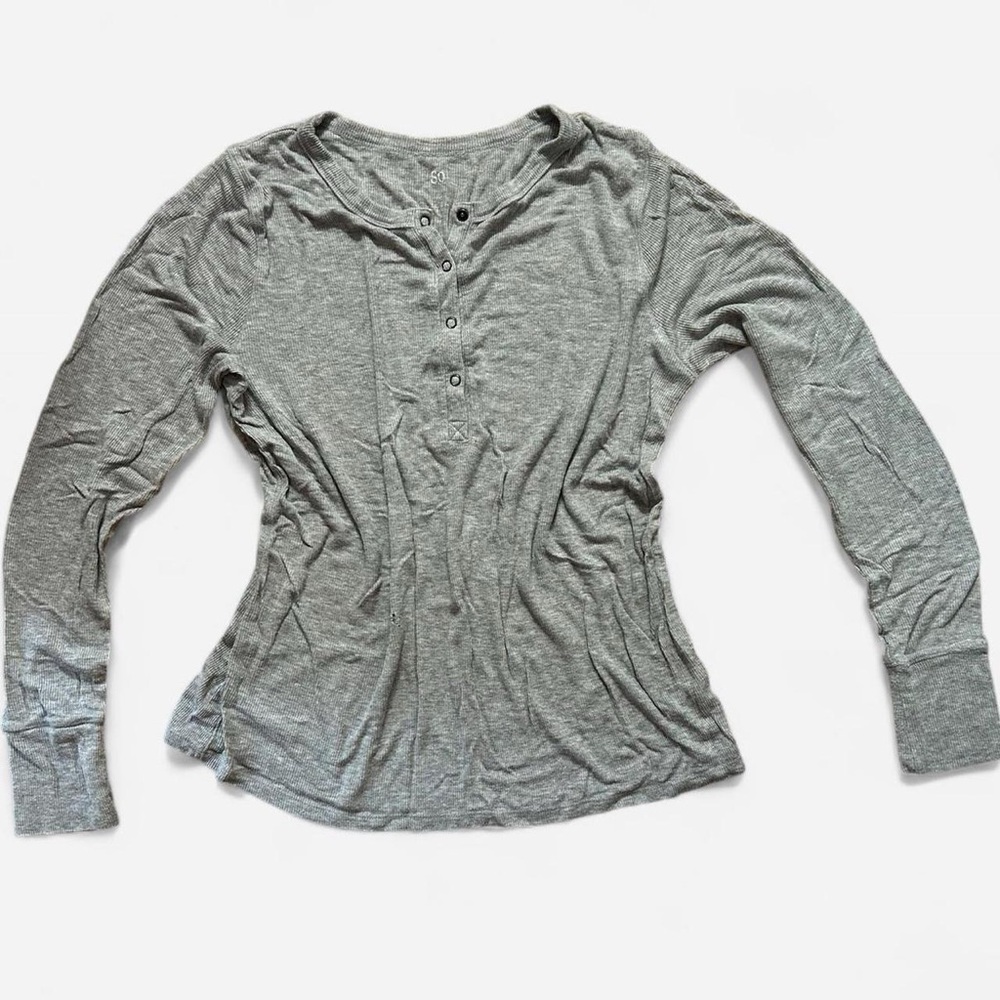 SO Gray Fitted Long Sleeve Button Down Shirt